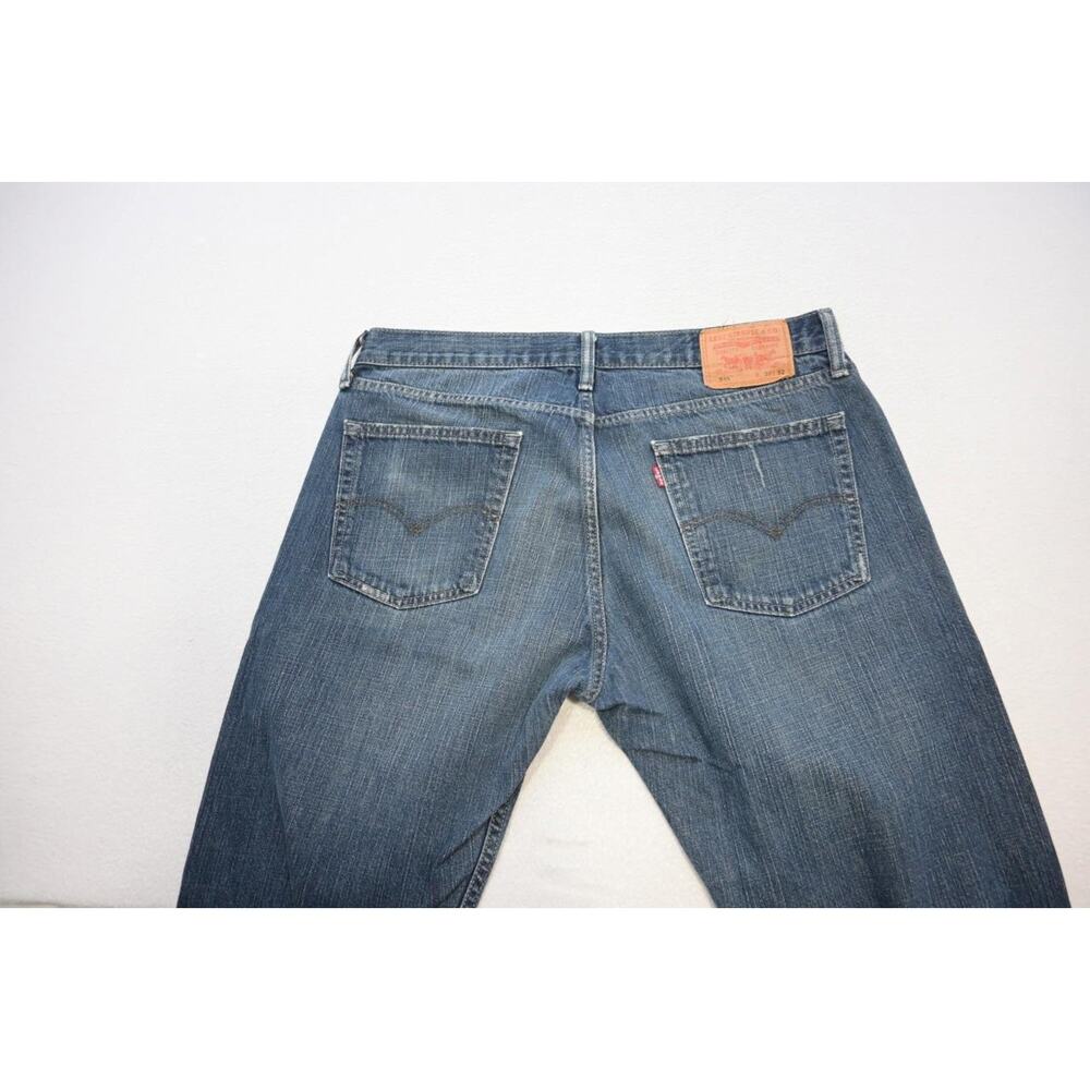 Levi's‎ 514 Straight Boot Rugged Denim Blue Jeans Mens Size 36 x 32 - Picture 6 of 7